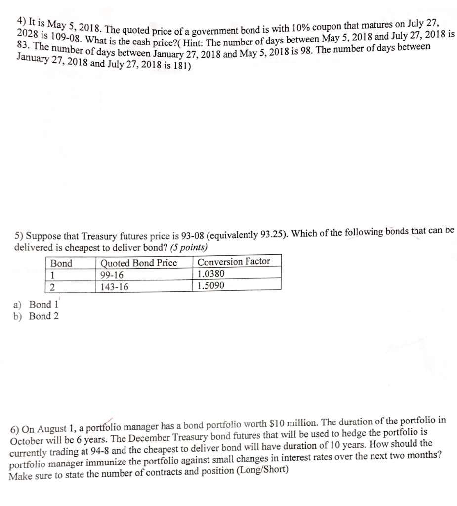  i need simple explain please 4) It is May 5, 2018.