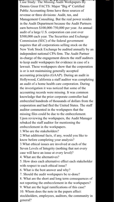  Can you help me with problems 7-10? C ase Study: The