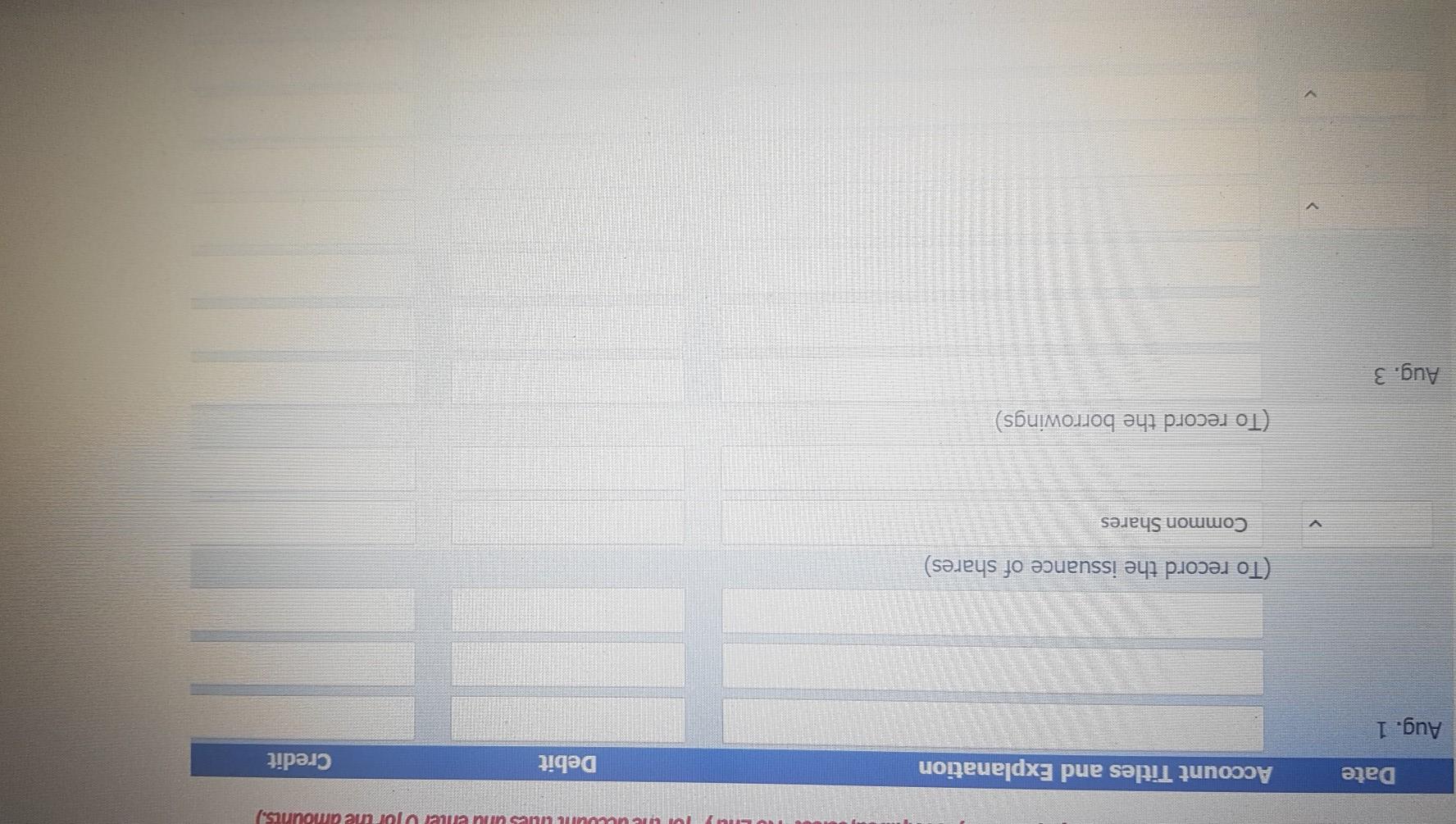 put all the values in the table so on your notebook, make