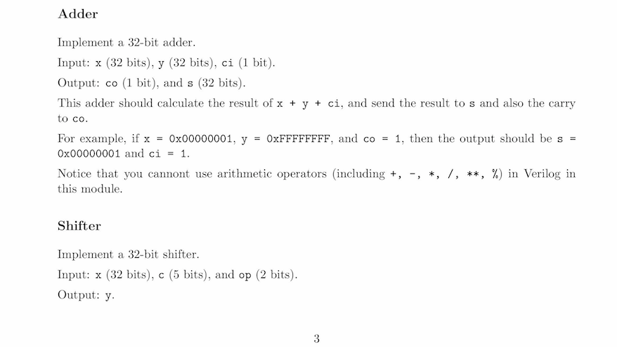 VERLOG CODE: Project.v ------------------------------------------------------------- Verlog code: Project.v -------------------------------------------------------------------------------------------------------------------- //32-bit adder //To get