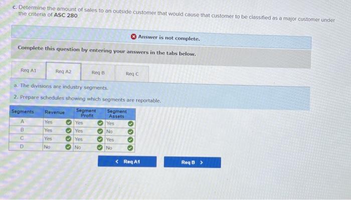 a segmencal disciosure worksheet for the company Noke: Do not round your