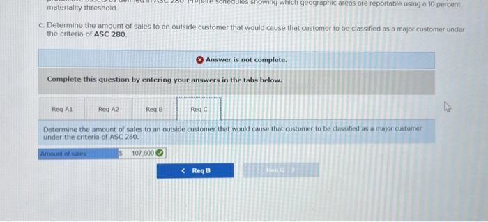 that would cause that customer to be classified as a major customer