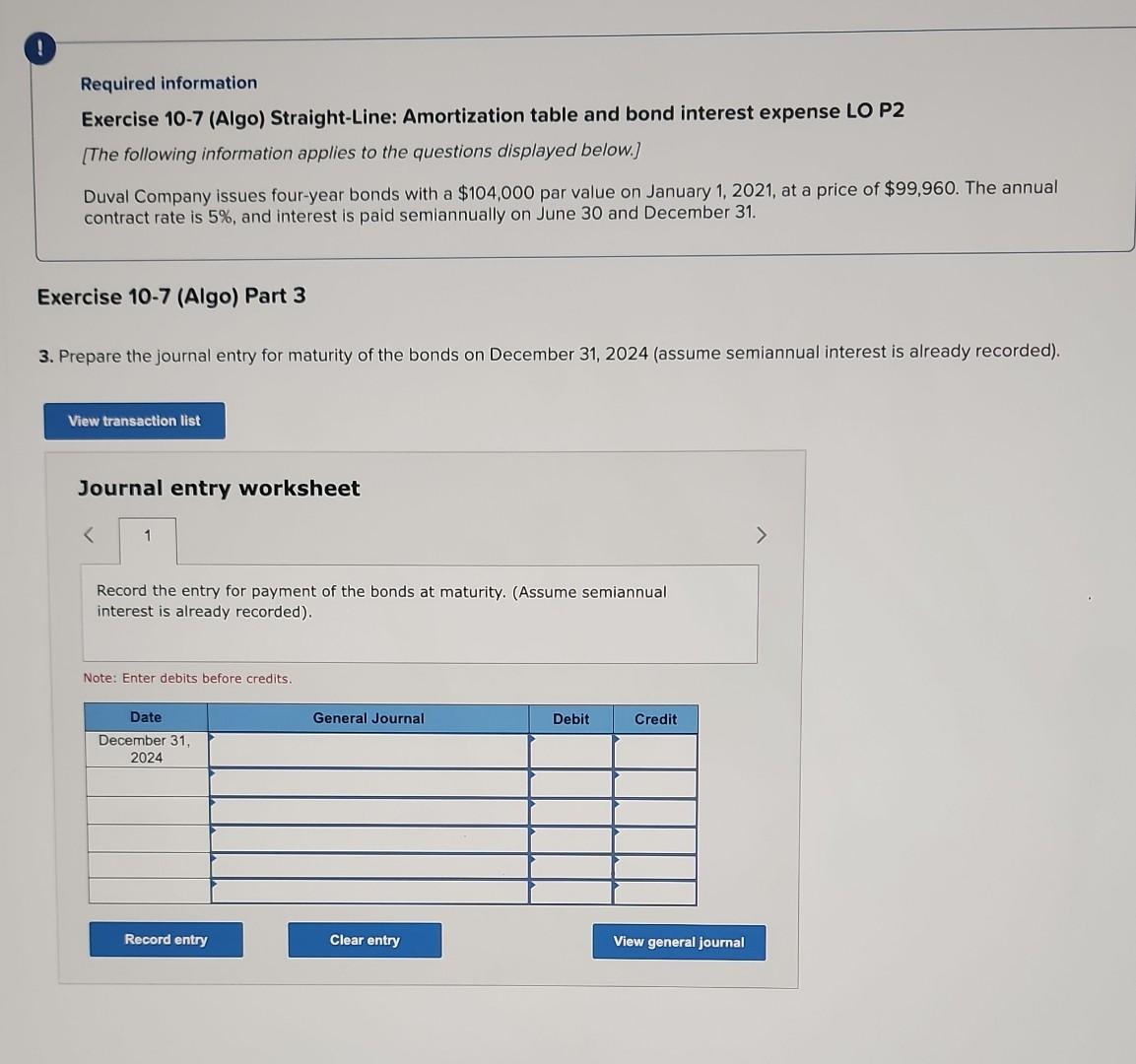 below.] Duval Company issues four-year bonds with a $104,000 par value on