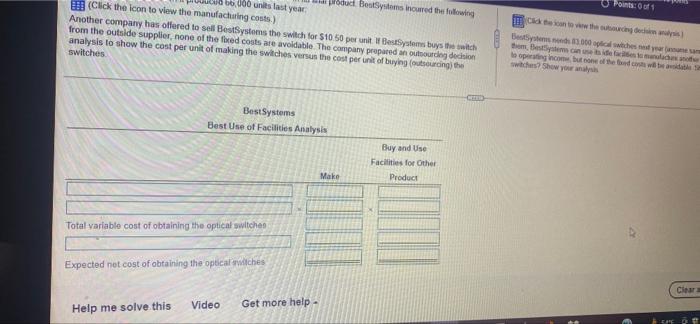 MOH is S 1.254.000 5 Total manufacturing cost for 66,000 units Ma