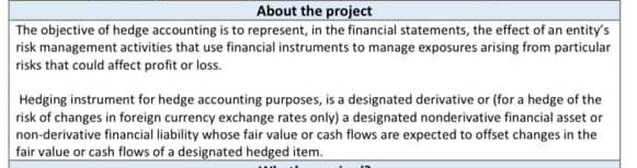  Do A Research about ( Hedge Accounting & Darivatives ) give