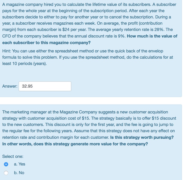  Only need the answer to question 4 & 5 A magazine