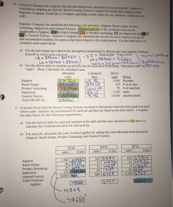  Please answer question 8 and 9 (additional ino given to you