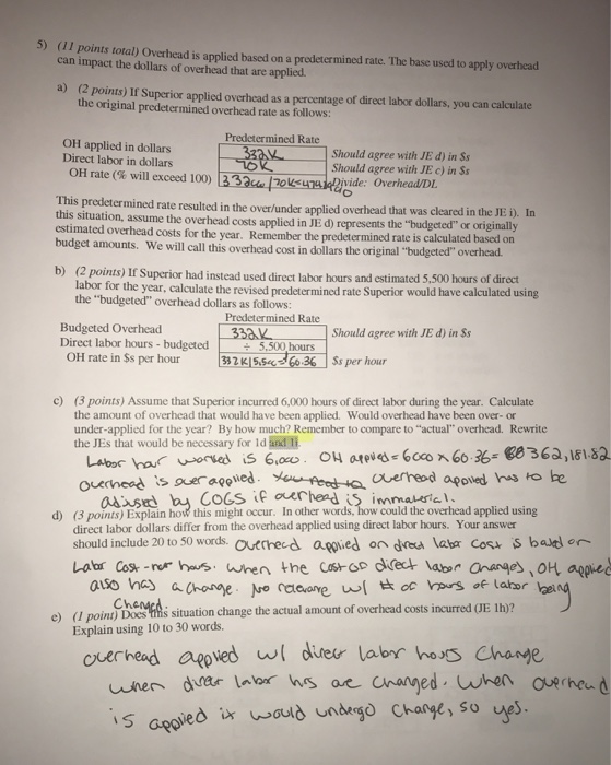 for reference) 6) (3 points) Because the company has become much more