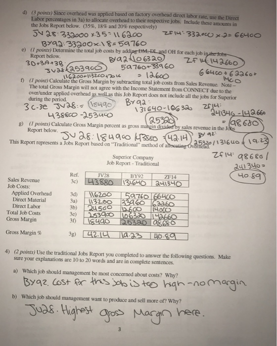 automated in recent periods, Superior is considering adopting an Activity Based Costing