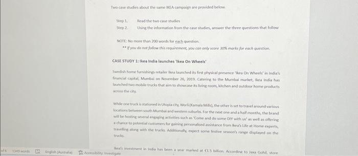  Tevo cane studies about the same wi A campoigr ale provided