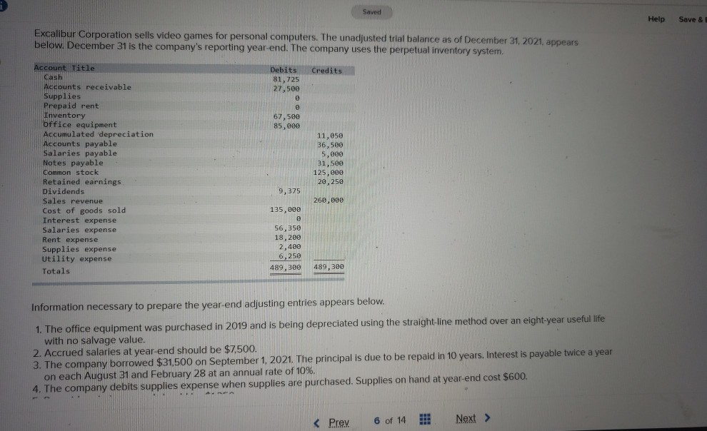 can someone please help me Saved Help Save & E Excalibur