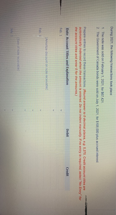 Investments in its general ledger containing the following debits for investment purchases,