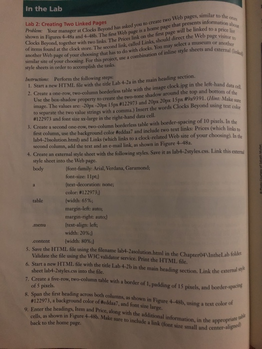 HTML code and css. Requirements: There should be 3 webpages (home, prices,