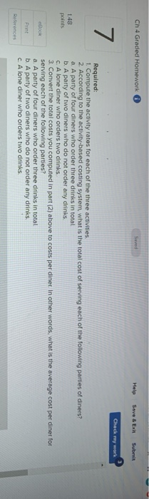 overhead cost assigned to each product Complete this question by entering your