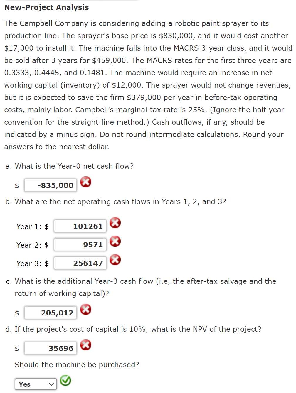 The Campbell Company is considering adding a robotic paint sprayer to