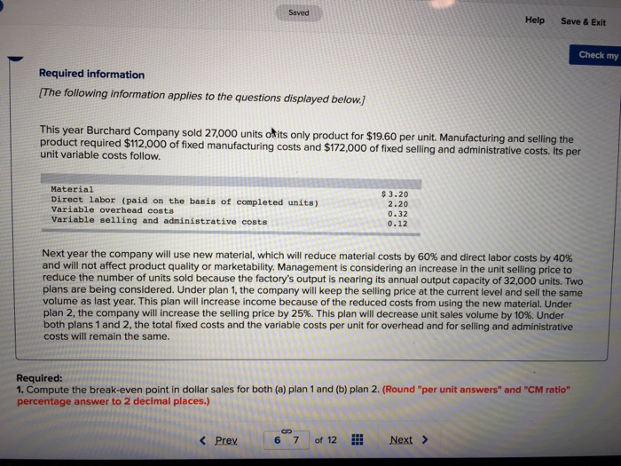  Saved Help Save& Exit Check my Required information The following information