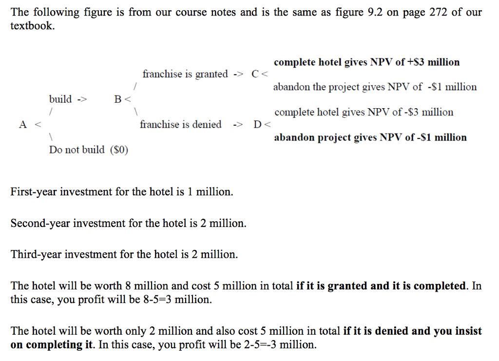 Consider again the Sport Hotel example and Example 9.1. Suppose that if