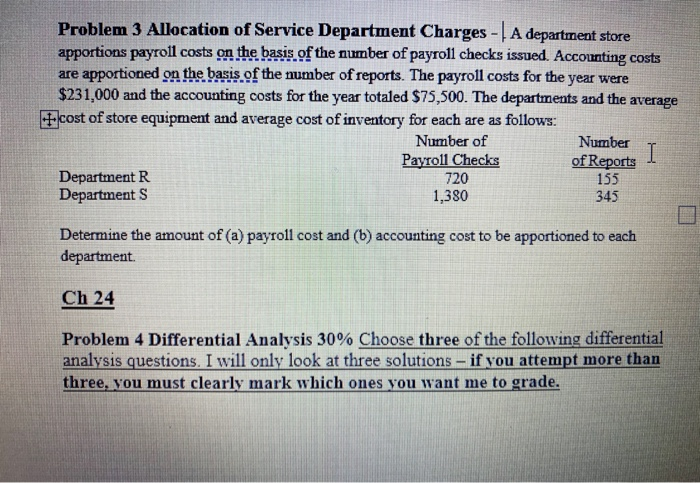 Pricing - Materials used by Best Bread Company in producing Division A's