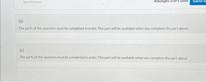order. This part will be available when you complete the part above.