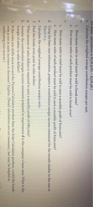 Mix (Multiple Products). Math Products, Inc., produces two different products with the