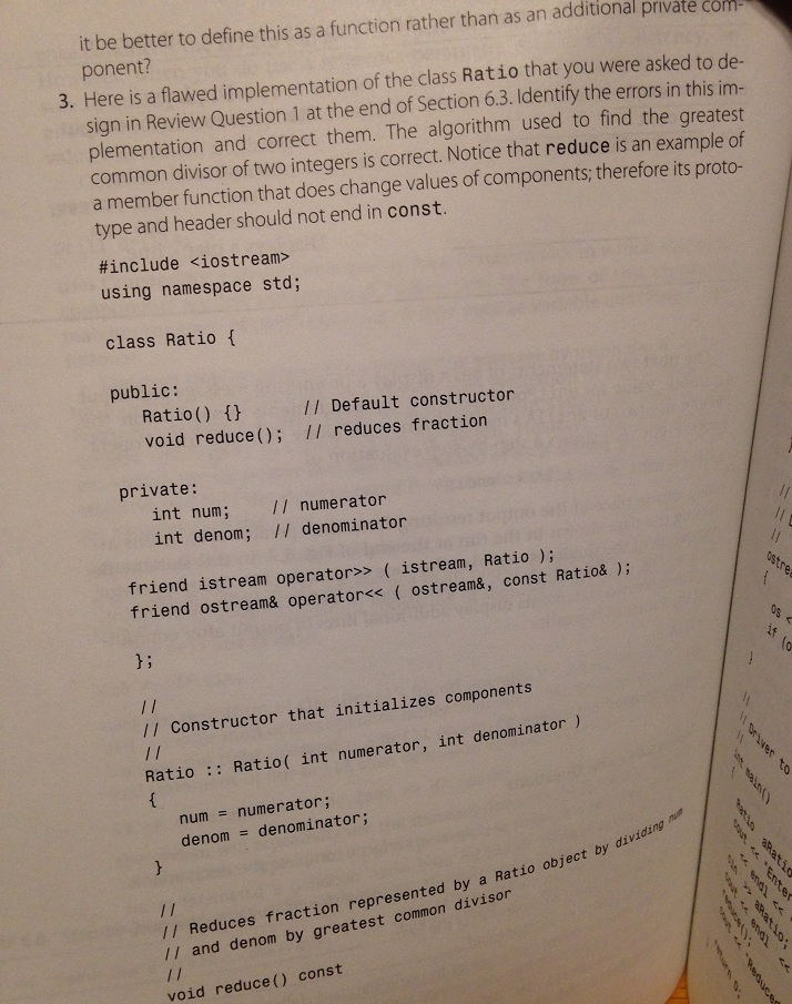 tTiu 2. Expand class Ratio, whose flawed implementation you were asked to