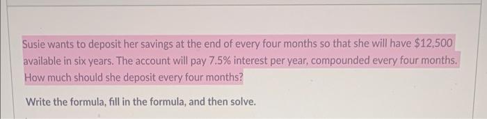 please write out the work for this problem so i can understand