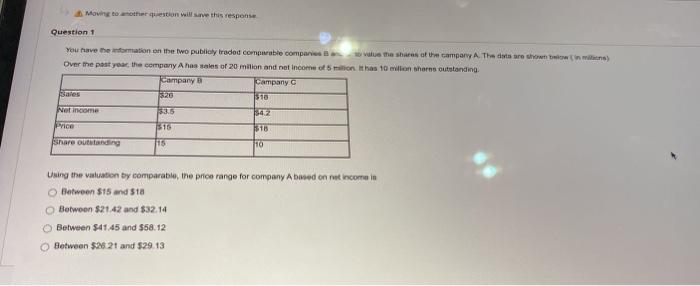 past year, the company A has sales of 20 million and net