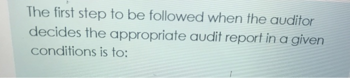 situation would the auditor be choosing between "except for" qualified opinion and