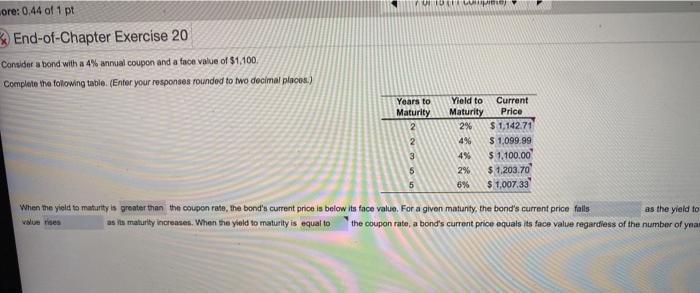 please help TULUM ore: 0.44 of 1 pt End-of-Chapter Exercise 20 Consider