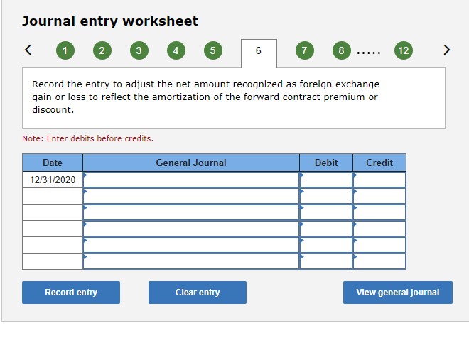 debits before credits. Journal entry worksheet Record the payment of dinars to