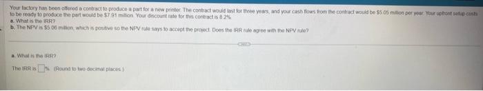 Question 16: a. What is the b. The NPY is 5506 miton