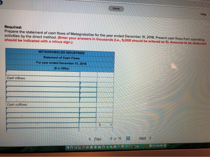 from the accounting records of Metagrobolize also is provided. METAGROBOLIZE INDUSTRIES Comparative