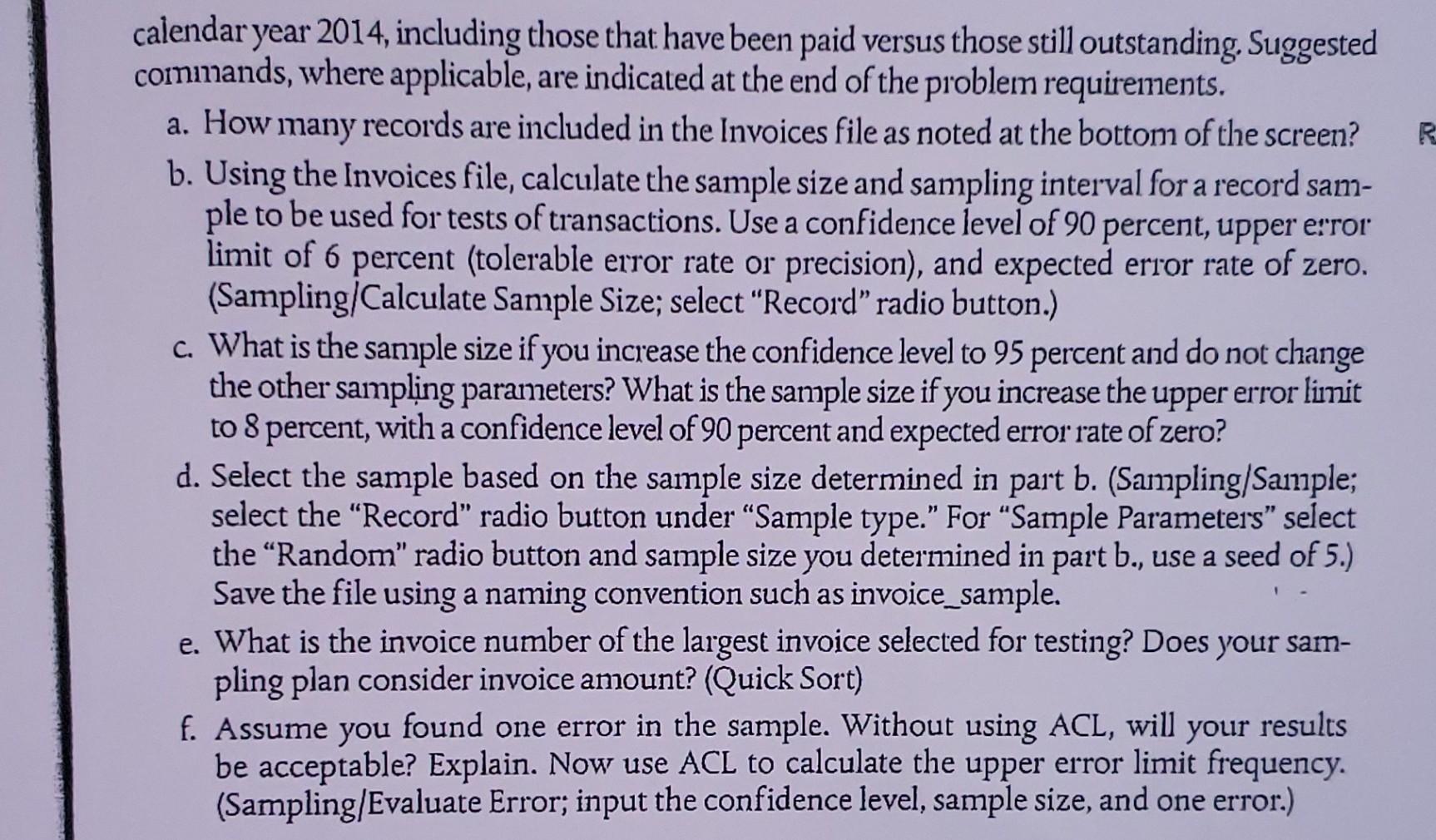 ACL sof tware, which can be accessed through the textbook website. Information
