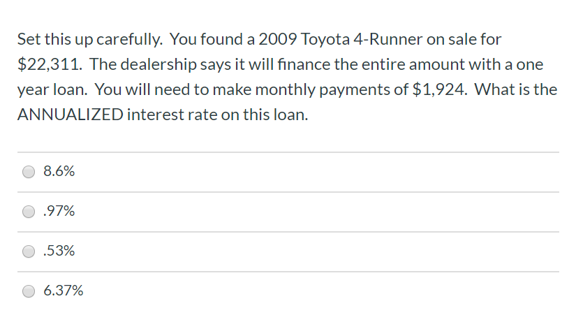  Show work and answer correctly for thumbs up! Set this up
