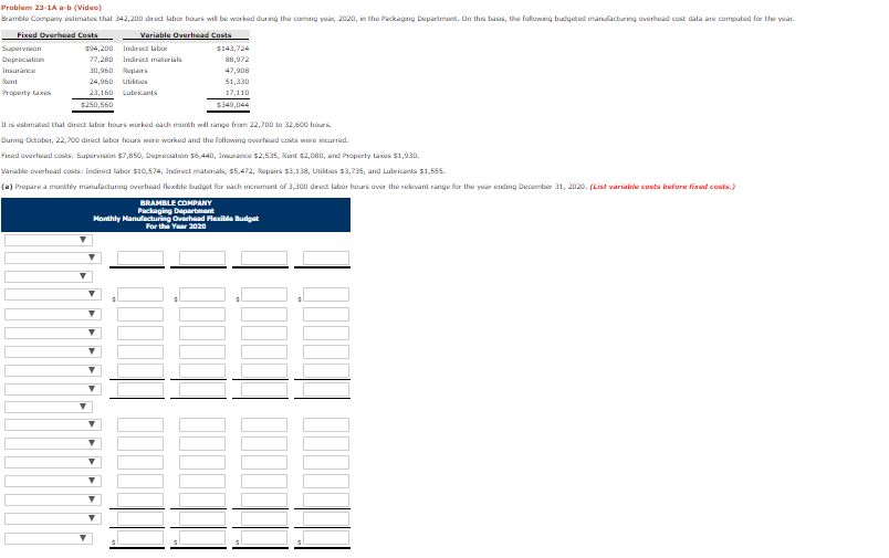 part one has already been filled in I only need the bottom