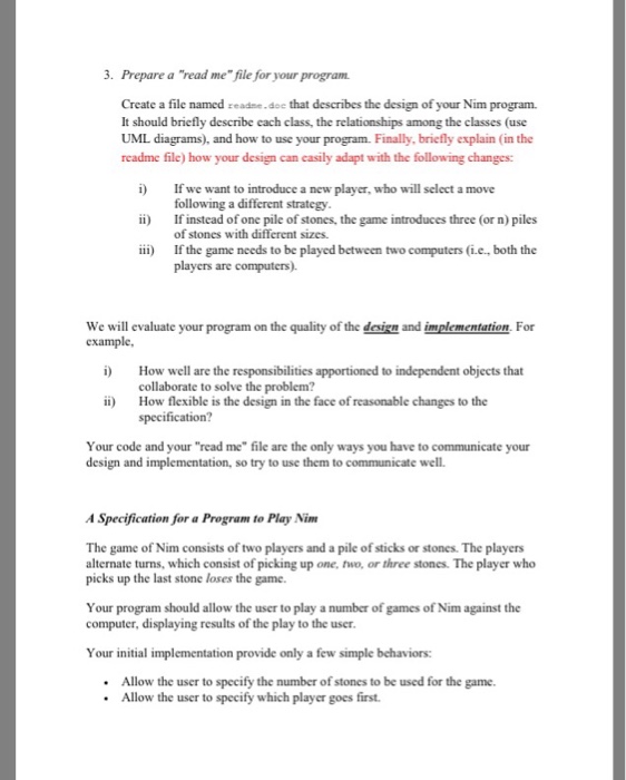 to design your own object-oriented program and build it from the scratch".