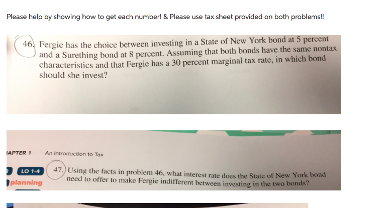 Please help by showing how to get each number! & Please