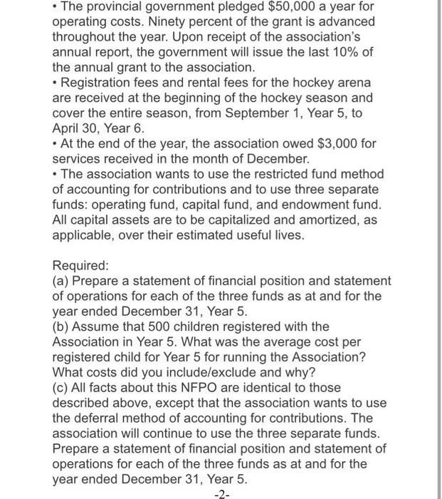 Association was established in Morrell in January Year 5. Its mandate is