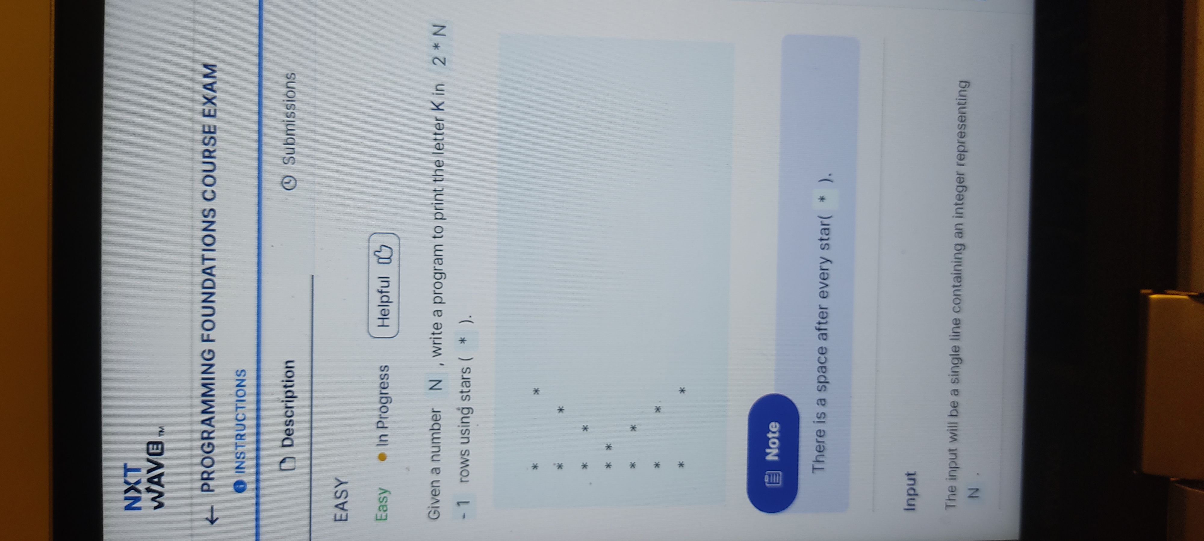  Easy - In Progress Given a number N, write a program