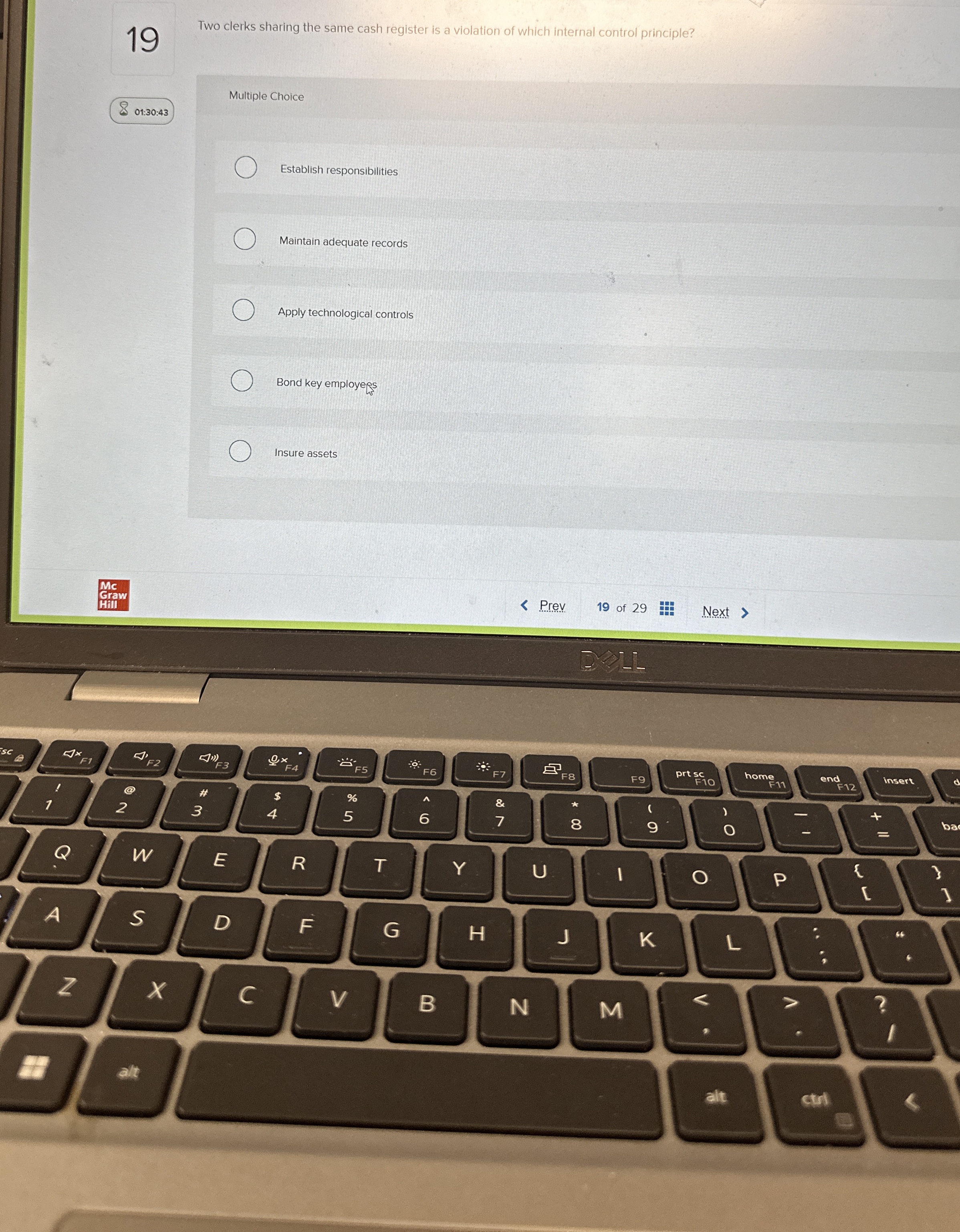  19 Two clerks sharing the same cash register is a violation