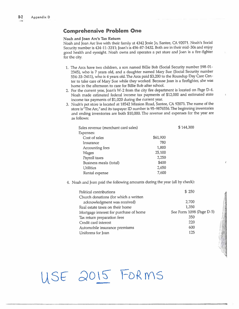 Tax return problem That is the link to the PDF to the