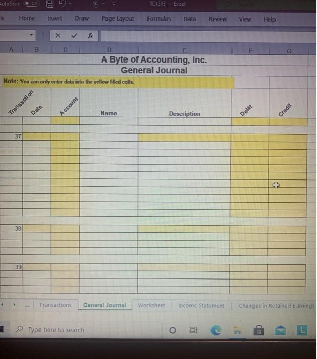 1312 Accum. Depr.-Computer Equip Credit 1411 Building Cost Debit 1412 Accum. Depr.-Building