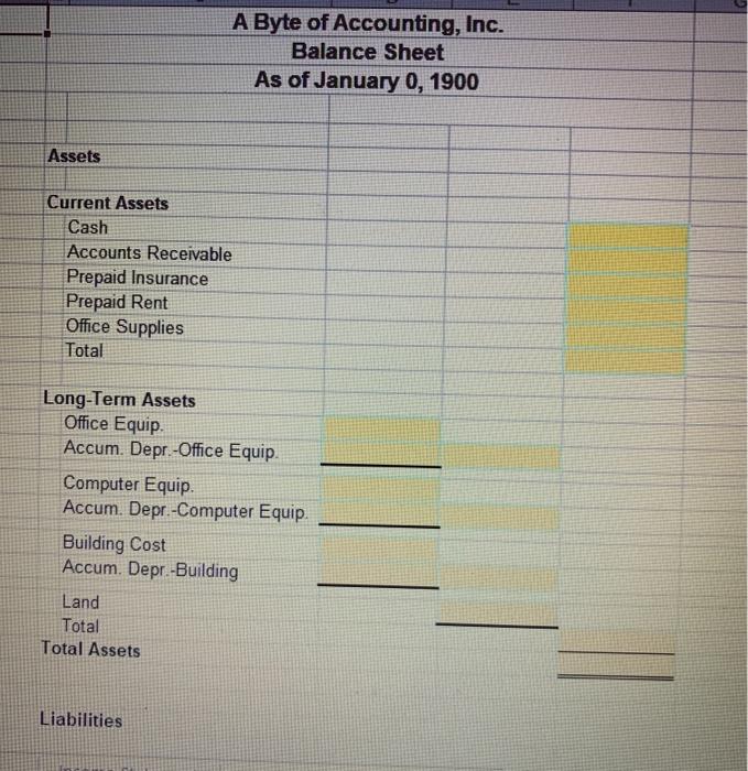 4100 Computer & Consulting Reven Credit 5010 Rent Expense Debit 5020 Salary