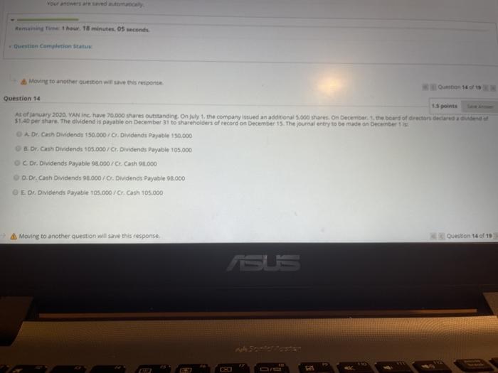 the following is reported in a retained earnings statement. The exceptionis DA