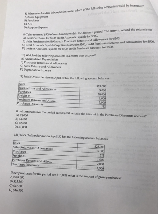 appreciated, thank you College Accounting, 13e (Slater) Chapter 10 Purchases and Cash
