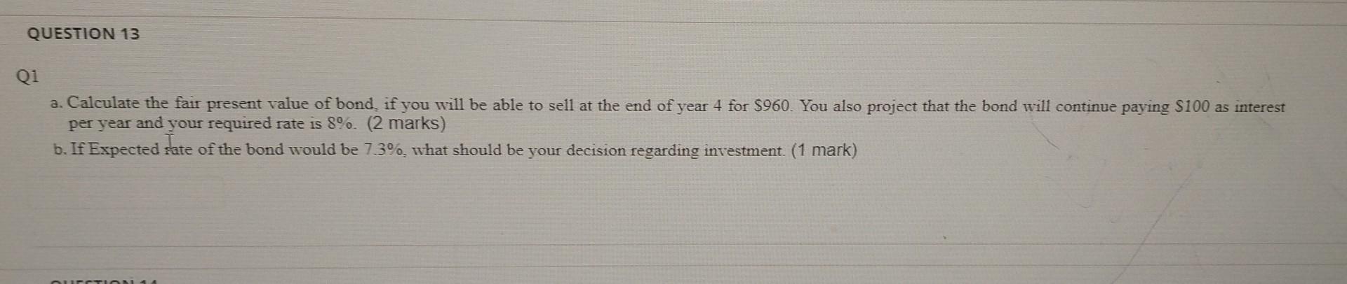  per year and your required rate is 8%. (2 marks) b.