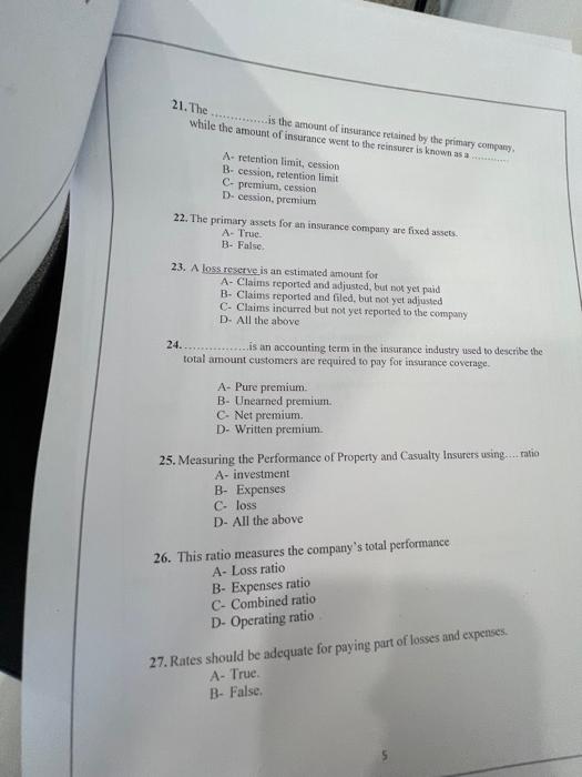 is- Messinable Joss C-Large umber of D-Calcalable chance of loss exposure it