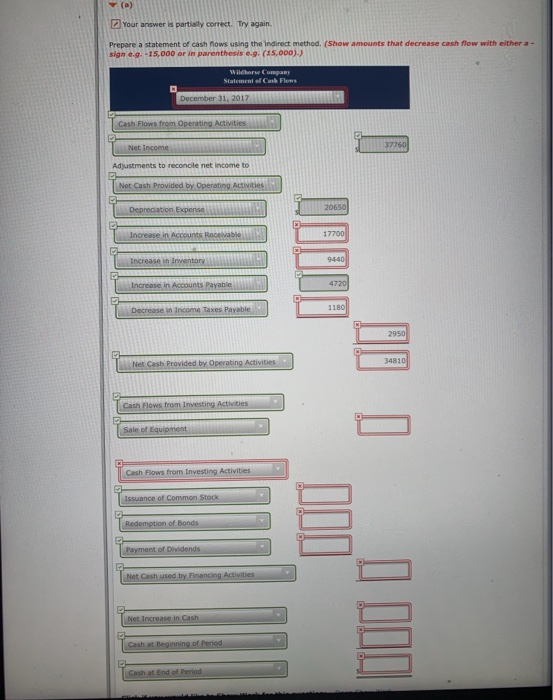 statements of Wildhorse Company. Wildhorse Company Comparative Balance Sheets Study 2017 2016