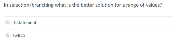 Answer the following 4 Java questions. 1. 2. 3. 4. In selection/branching