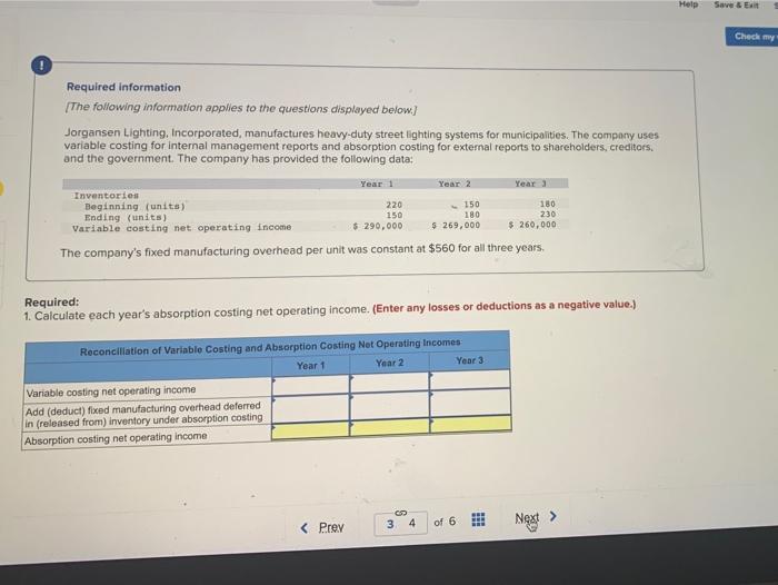  Help Save & E Check my Required information The following information